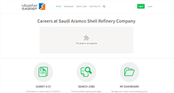 Desktop Screenshot of careers.sasref.com.sa