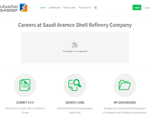 Tablet Screenshot of careers.sasref.com.sa
